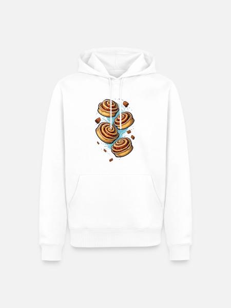 Cinnamon rolls - Men’s Premium Organic Hoodie - white