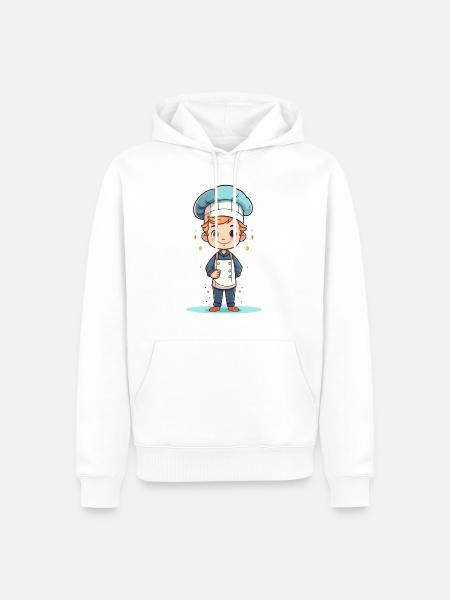 A cute chef - Men’s Premium Organic Hoodie - white