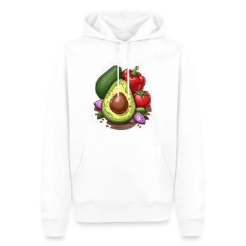 Avocados and ingredients for guacamole - Men’s Premium Organic Hoodie - white - Front - Nico (187cm)