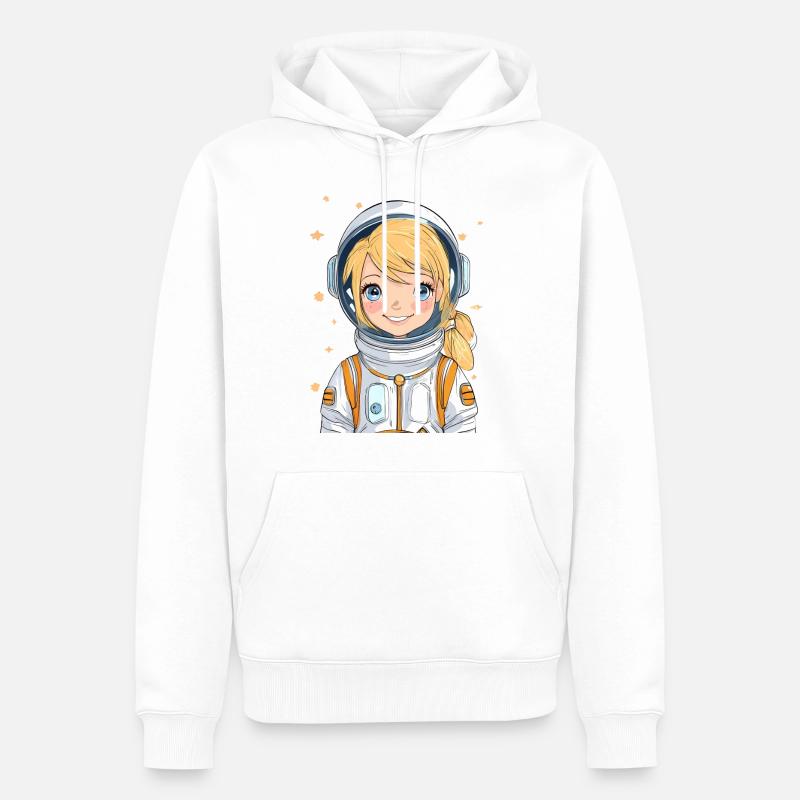 Astronaute - Sweat à capuche Premium bio Homme - blanc