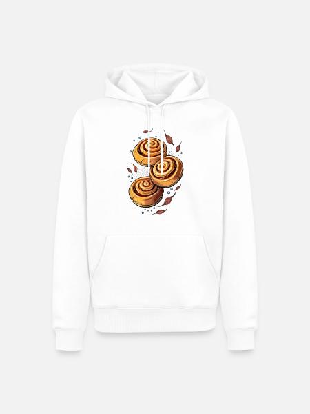 Cinnamon rolls - Men’s Premium Organic Hoodie - white