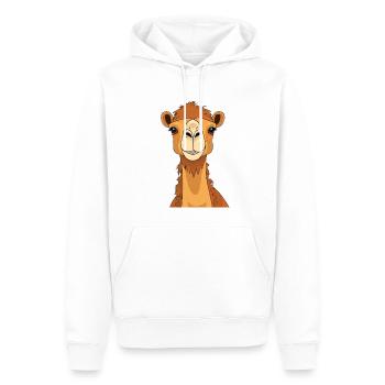 Cute Camel - Men’s Premium Organic Hoodie - white - Front - Nico (187cm)