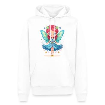 Cute Fantasy Fairy - Men’s Premium Organic Hoodie - white - Front - Nico (187cm)