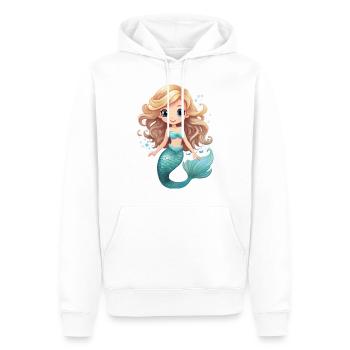 Meerjungfrau oder Nixe - Männer Premium Bio Hoodie - Weiß - Vorne - Nico (187cm)
