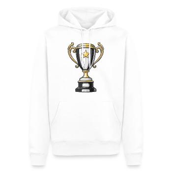 Coupe pour le vainqueur - Sweat à capuche Premium bio Homme - blanc - Devant - Nico (187cm)