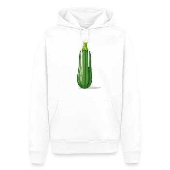 Zucchini - Männer Premium Bio Hoodie - Weiß - Vorne - Nico (187cm)