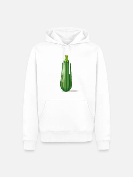 Courgette - Men’s Premium Organic Hoodie - white