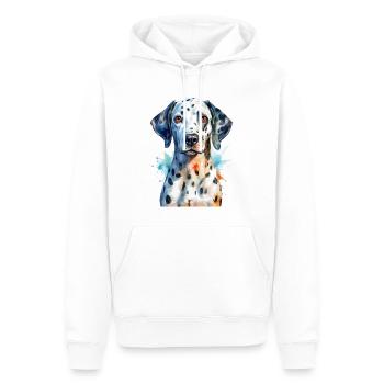 Ein Dalmatiner - Männer Premium Bio Hoodie - Weiß - Vorne - Nico (187cm)