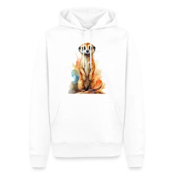 Suricate - Sweat à capuche Premium bio Homme - blanc - Devant - Nico (187cm)