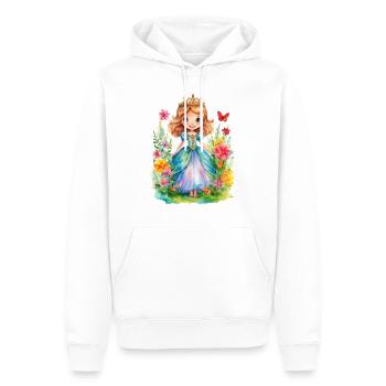 Princesse dans le jardin - Sweat à capuche Premium bio Homme - blanc - Devant - Nico (187cm)