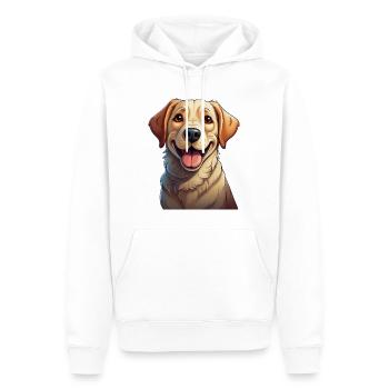 Labrador Retriever - Männer Premium Bio Hoodie - Weiß - Vorne - Nico (187cm)