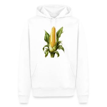 Illustration of corn on corn on the cob - Men’s Premium Organic Hoodie - white - Front - Nico (187cm)