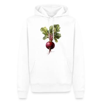 Betterave / Betterave - Sweat à capuche Premium bio Homme - blanc - Devant - Nico (187cm)