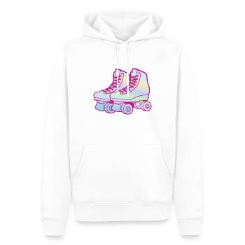 Rollschuhe Roller Skates Kinder Rollschuh Mädchen - Männer Premium Bio Hoodie - Weiß - Vorne - Nico (187cm)