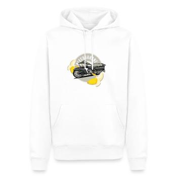 Blechbanane // Illustration - Männer Premium Bio Hoodie - Weiß - Vorne - Nico (187cm)