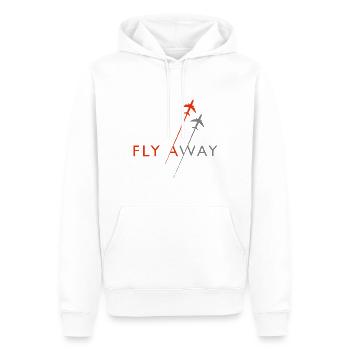 S’envoler - Sweat à capuche Premium bio Homme - blanc - Devant - Nico (187cm)