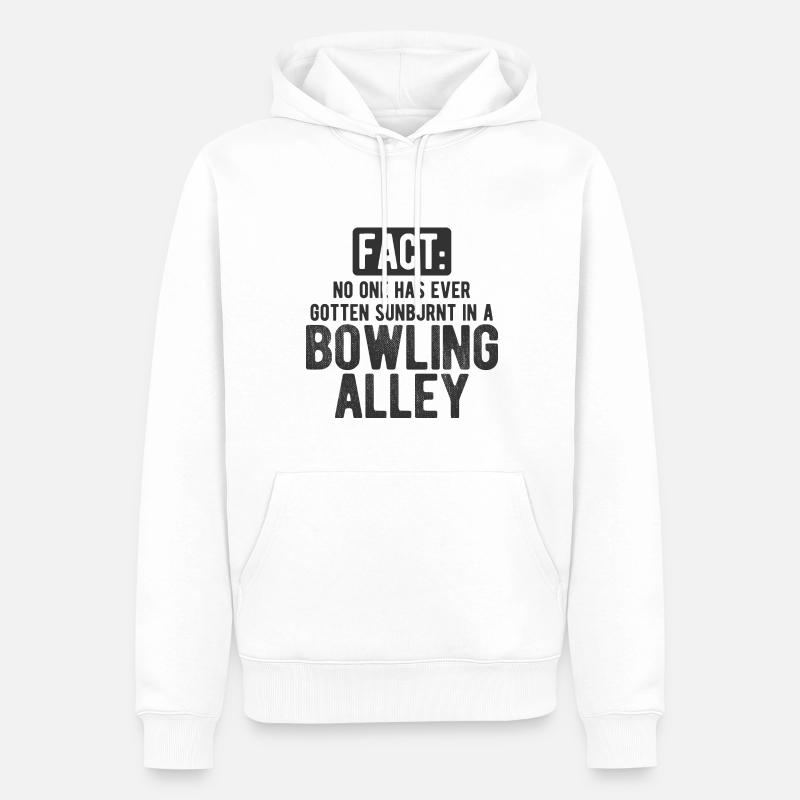 Bowling - Männer Premium Bio Hoodie - Weiß