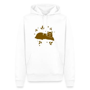 Ours - Panda Forêt Nature Liberté Sauvage - Sweat à capuche Premium bio Homme - blanc - Devant - Nico (187cm)