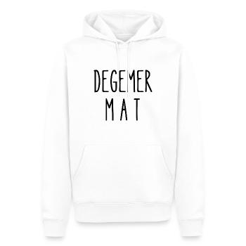 degemer mat - Sweat à capuche Premium bio Homme - blanc - Devant - Nico (187cm)
