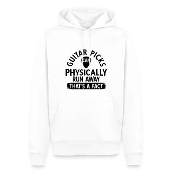 Akustik Spruch Für E-Gitarre Konzert Gitarre - Männer Premium Bio Hoodie - Weiß - Vorne - Nico (187cm)