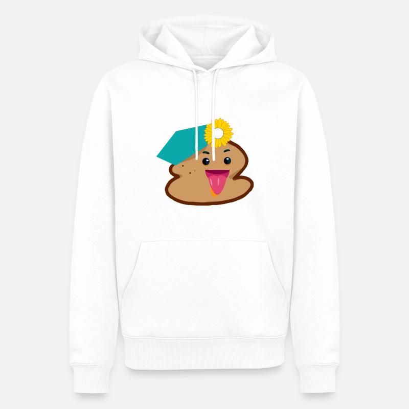 Kaka Sonnenblume Blume - Männer Premium Bio Hoodie - Weiß