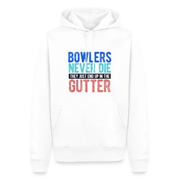 Bowling - Männer Premium Bio Hoodie - Weiß - Vorne - Nico (187cm)