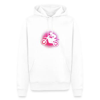 Motocross Motocross Freestyle Motocross Dirt Bike pour femmes - Sweat à capuche Premium bio Homme - blanc - Devant - Nico (187cm)