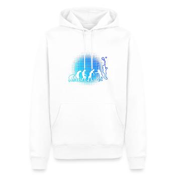 Raquette de padel Sport Paddle Court Femme Homme - Sweat à capuche Premium bio Homme - blanc - Devant - Nico (187cm)