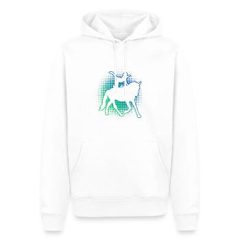 Voltige, discipline athlétique, art équestre - Sweat à capuche Premium bio Homme - blanc - Devant - Nico (187cm)
