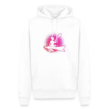 Kayak Femme Canoë Kayak Kayak Hommes - Sweat à capuche Premium bio Homme - blanc - Devant - Nico (187cm)