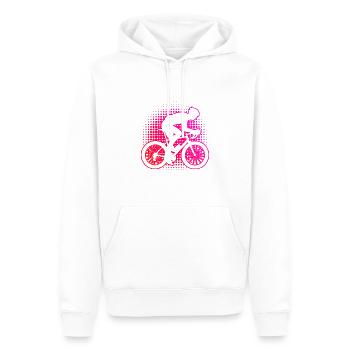 Cyclistes sur route Cyclisme sur route Hommes Femmes Vélo de route - Sweat à capuche Premium bio Homme - blanc - Devant - Nico (187cm)