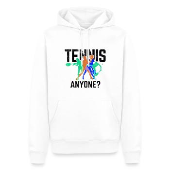 Tennisplatz Spruch Für Tennis - Männer Premium Bio Hoodie - Weiß - Vorne - Nico (187cm)