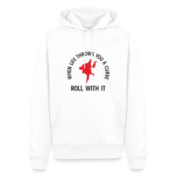 BJJ Jiu Jitsu - Männer Premium Bio Hoodie - Weiß - Vorne - Nico (187cm)