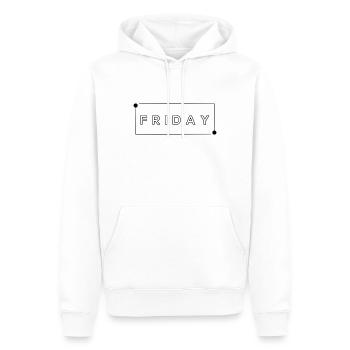 Endlich Freitag - Männer Premium Bio Hoodie - Weiß - Vorne - Nico (187cm)