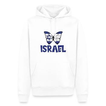 Israel - Männer Premium Bio Hoodie - Weiß - Vorne - Nico (187cm)