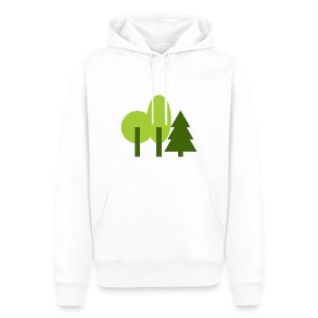Bäume Wald Park - Männer Premium Bio Hoodie - Weiß - Vorne - Nico (187cm)