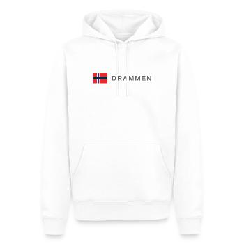 Drammen Norway - Men’s Premium Organic Hoodie - white - Front - Nico (187cm)