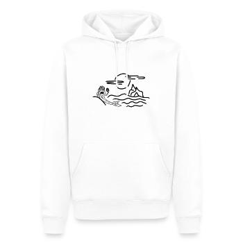 Meerjungfrau im Zauberland - Männer Premium Bio Hoodie - Weiß - Vorne - Nico (187cm)