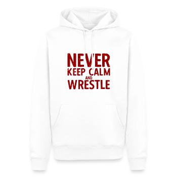 Grappling Martial Arts Wrestling - Männer Premium Bio Hoodie - Weiß - Vorne - Nico (187cm)