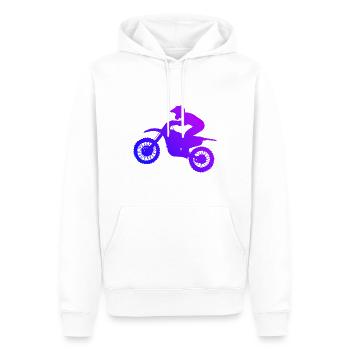 Motocross Supermoto Freestyle Motocross Dirt Biker - Männer Premium Bio Hoodie - Weiß - Vorne - Nico (187cm)