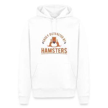 Nagetier Hamster - Männer Premium Bio Hoodie - Weiß - Vorne - Nico (187cm)