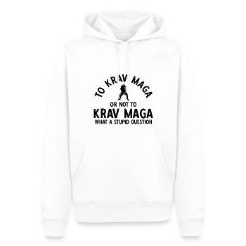 Israelischer Kampfsport Krav Maga - Männer Premium Bio Hoodie - Weiß - Vorne - Nico (187cm)