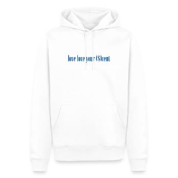 love love your scent - Männer Premium Bio Hoodie - Weiß - Vorne - Nico (187cm)