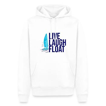 Segelboot Kapitän Spruch Zum Segeln - Männer Premium Bio Hoodie - Weiß - Vorne - Nico (187cm)