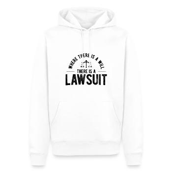Richter Jurist Anwalt - Männer Premium Bio Hoodie - Weiß - Vorne - Nico (187cm)
