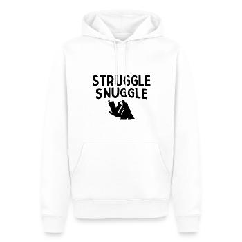 BJJ Jiu Jitsu - Männer Premium Bio Hoodie - Weiß - Vorne - Nico (187cm)