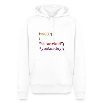 Software Ingenieur Informatiker Programmierer - Männer Premium Bio Hoodie - Weiß - Vorne - Nico (187cm)