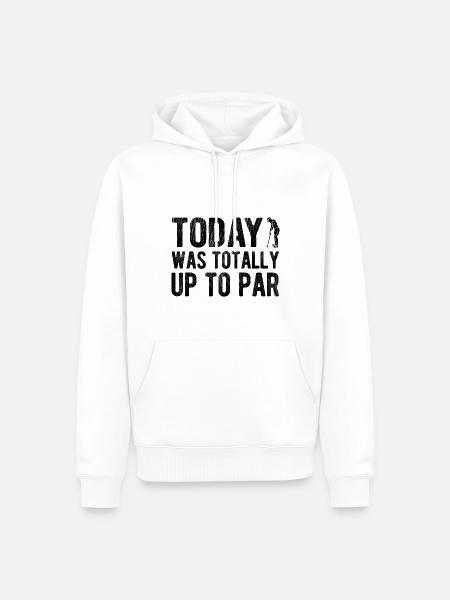 Golfplatz zum Golfen Golf - Männer Premium Bio Hoodie - Weiß
