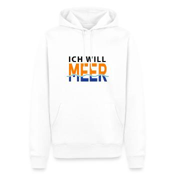 Ich will Meer - Männer Premium Bio Hoodie - Weiß - Vorne - Nico (187cm)
