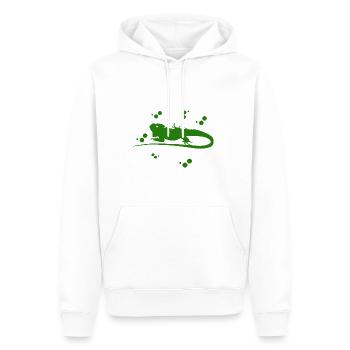 Dragon barbu - animal amphibien - Sweat à capuche Premium bio Homme - blanc - Devant - Nico (187cm)
